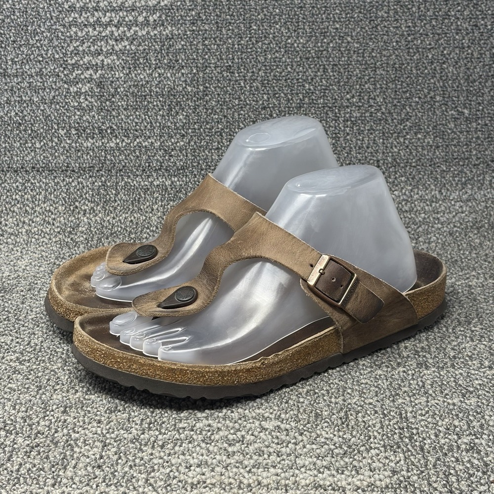Birkenstock Ramses EU 41 Men's 8-8.5 Brown Leather Thong Sandals Germany
